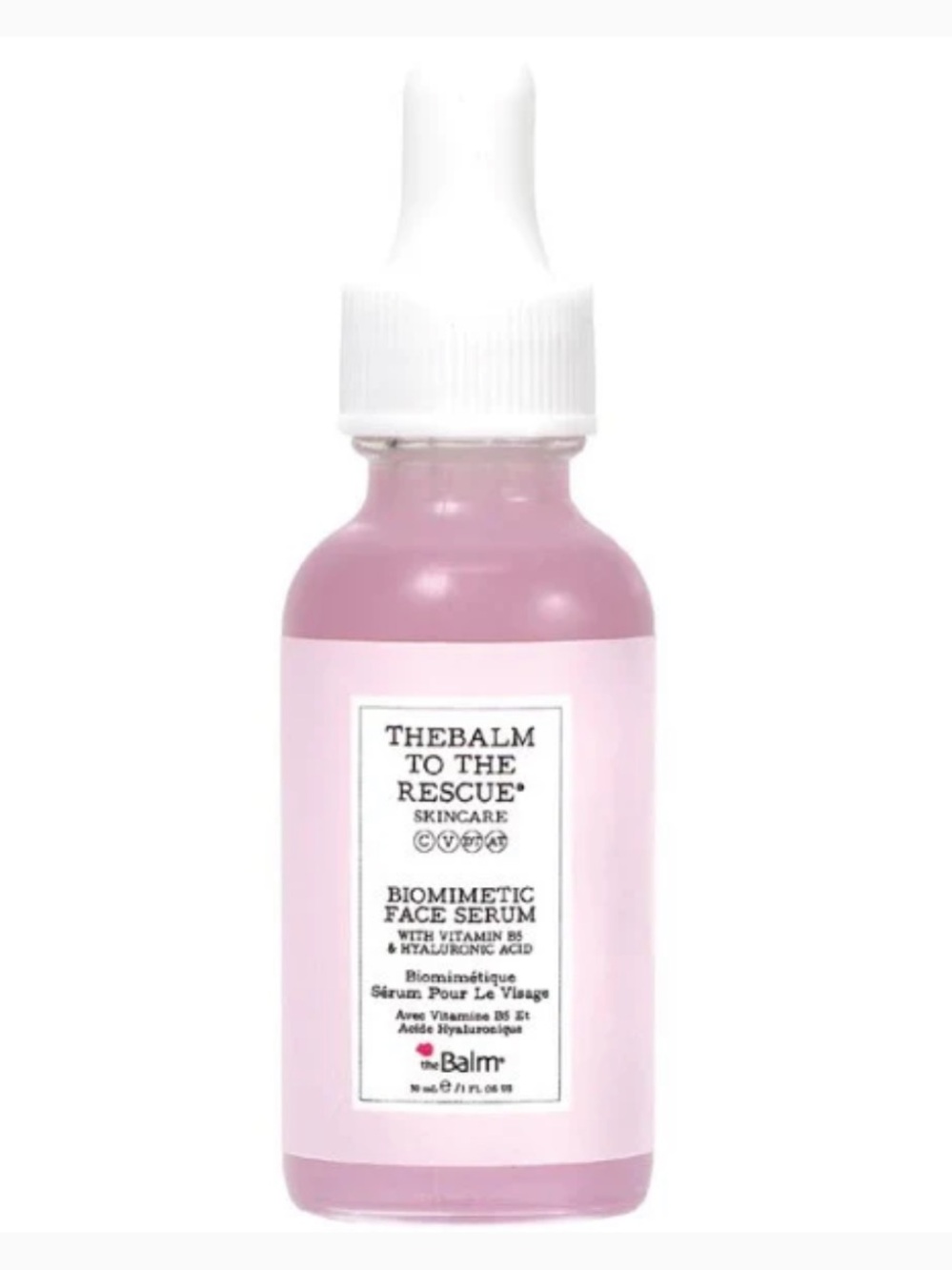 theBalm Biomimetic Face Serum — Pink and White Packaging
